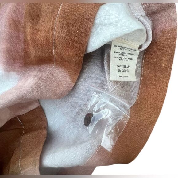 Jen's Pirate Booty Plaid Azzurra Romper In Roasted Pecan Fall Size Small NWOT - Picture 3 of 5